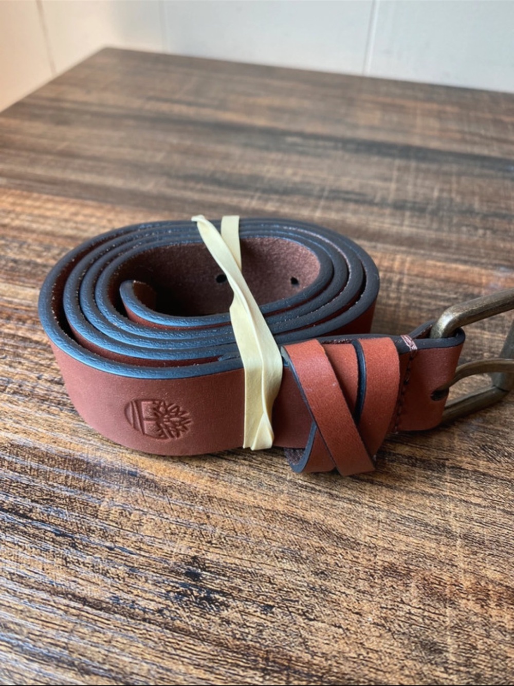 Timberland Leather Belt, Cognac, 26”